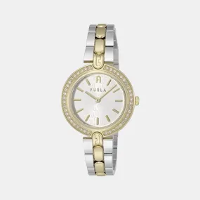 Women White Analog Stainless Steel Watch WW00002009L4