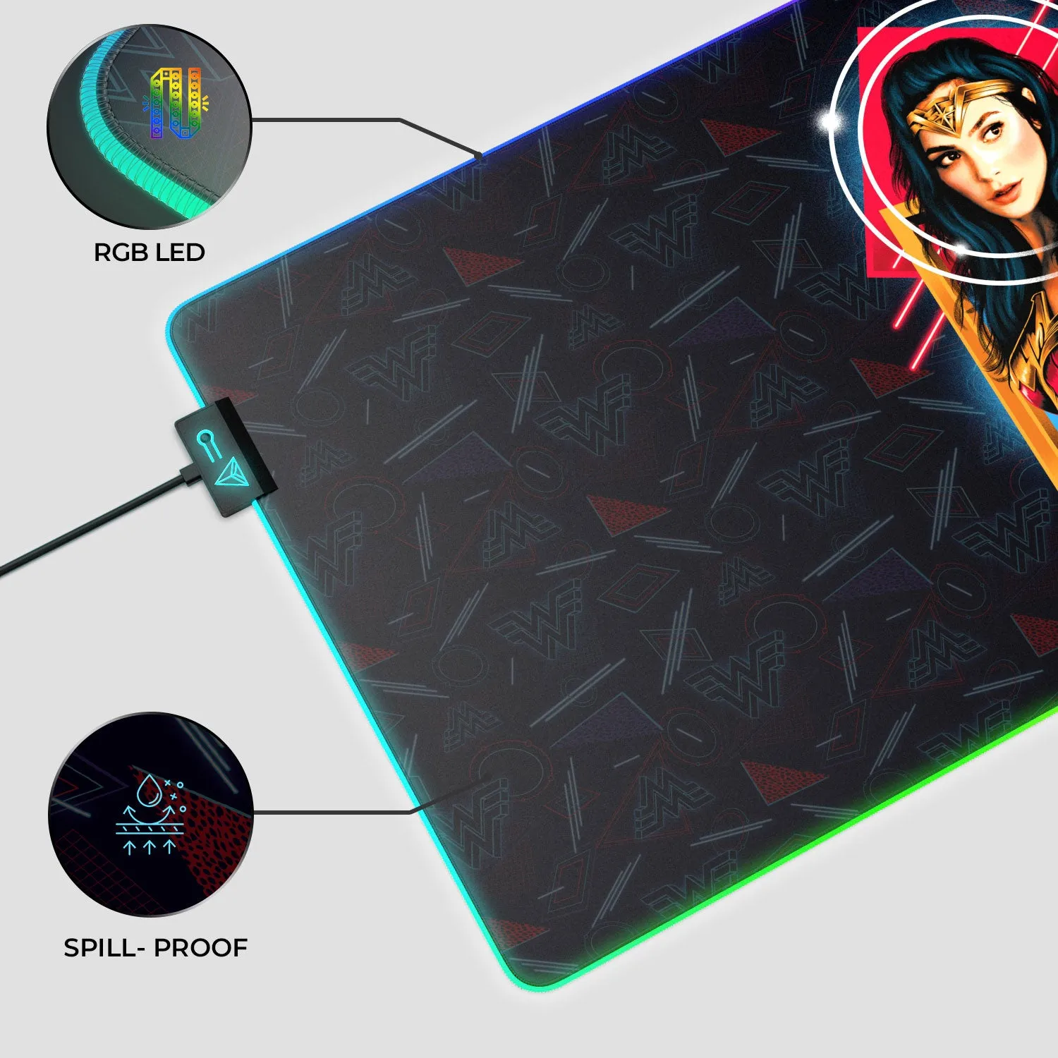 Wonder Woman - Portrait Gaming Mouse Pad