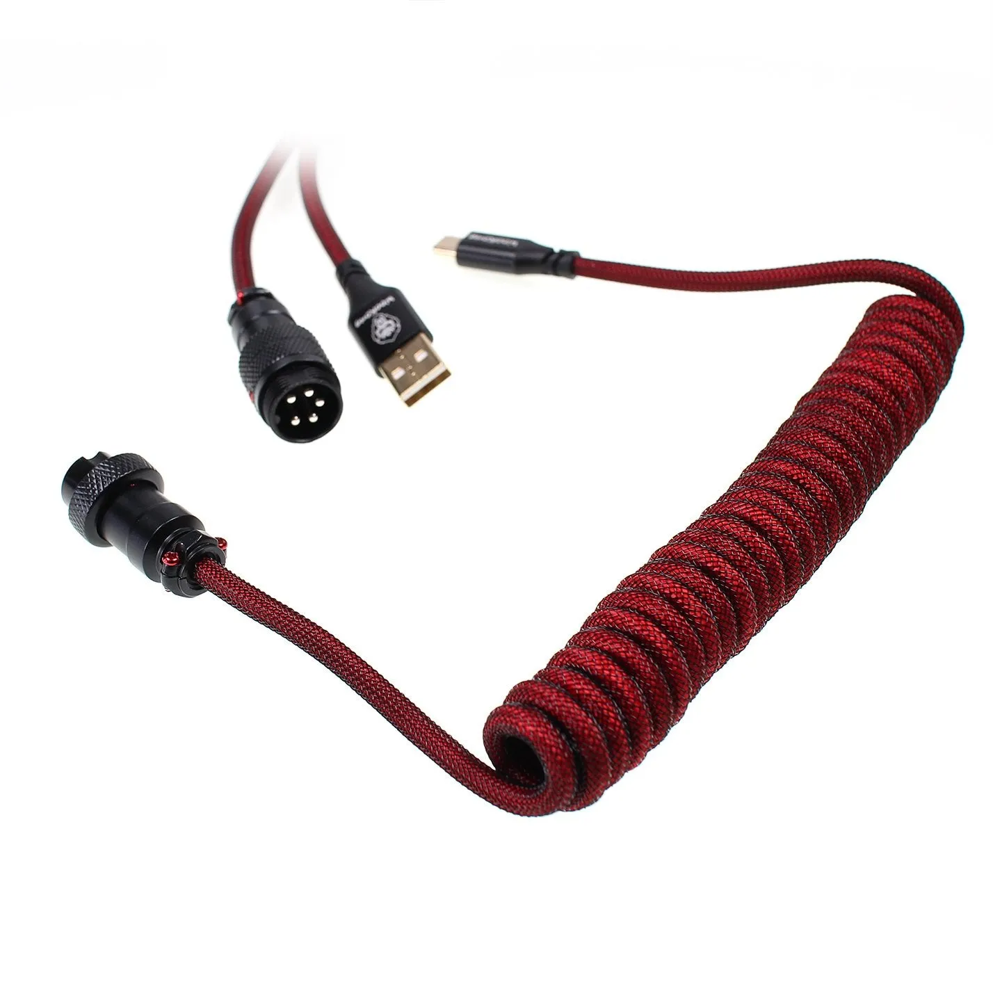 Wookong Red Keyboard Aviator Cables