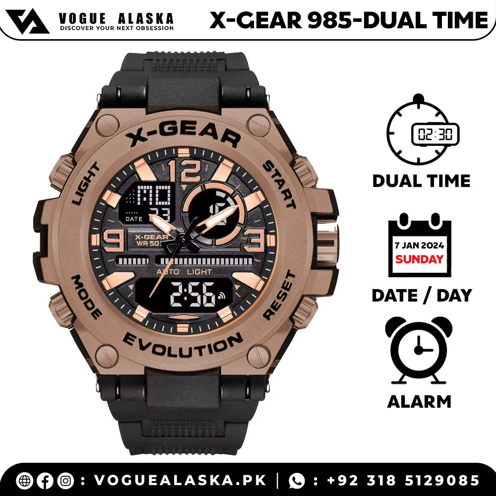 X-Gear 985 Analog & Digital, Men's Sports Watch