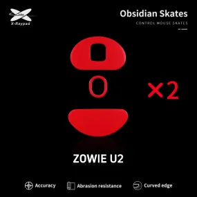 X-Raypad Obsidian Mouse Skates for Zowie U2