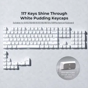 XVX Horizon Highland Profile/Uniform Profile Double-Shot Shine Through Keycap Set (117-Key)